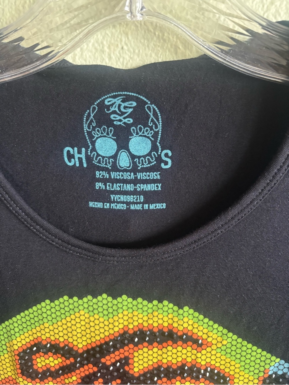 New With Tags  Ay Guey! Sugar Skull Black Shirt Size: Medium - Picture 5 of 5
